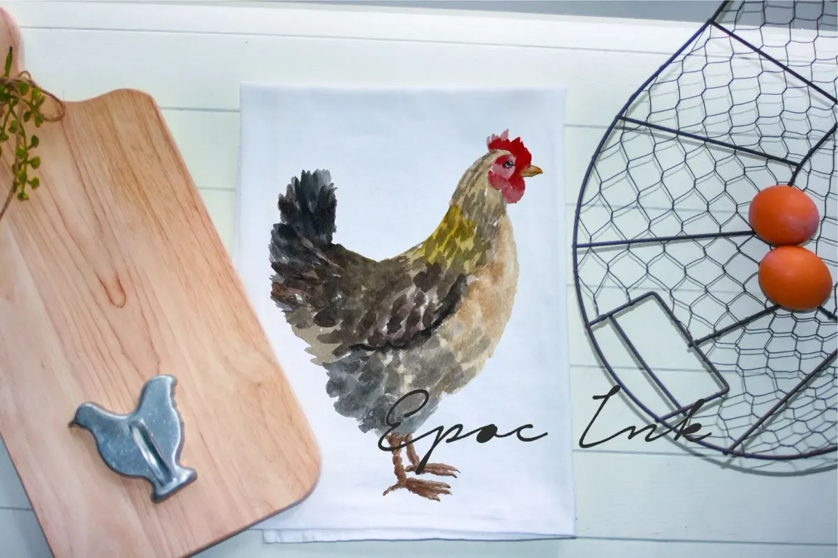 Chicken flour sack towel