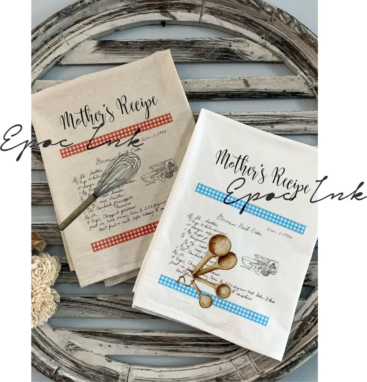 Recipe towels set of 2